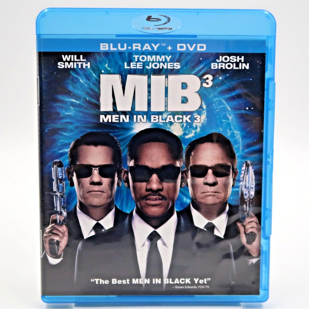 Men in Black 3 Blu-ray DVD 2012 Will Smith Tommy Lee Jones Sci-Fi MIB 3